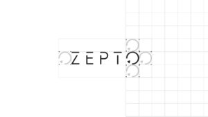 Zepto logo with the allowed negative space