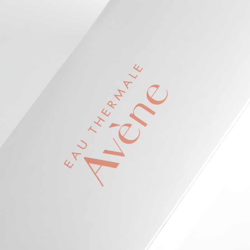 Spine of packaging showing text on a white background