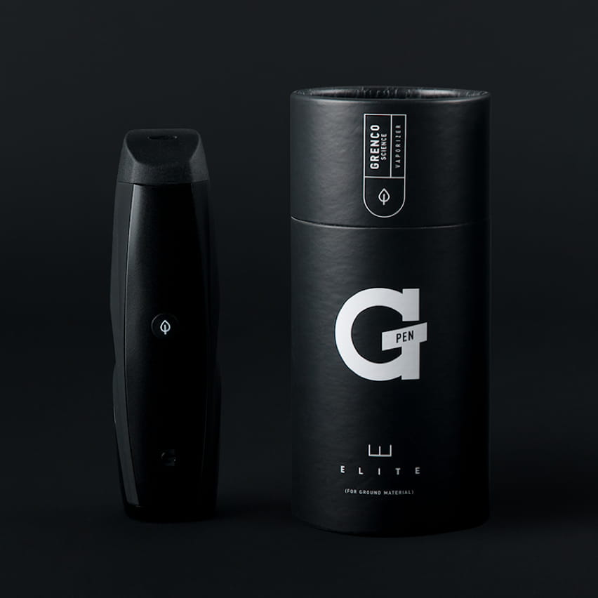 Device and packaging on black background